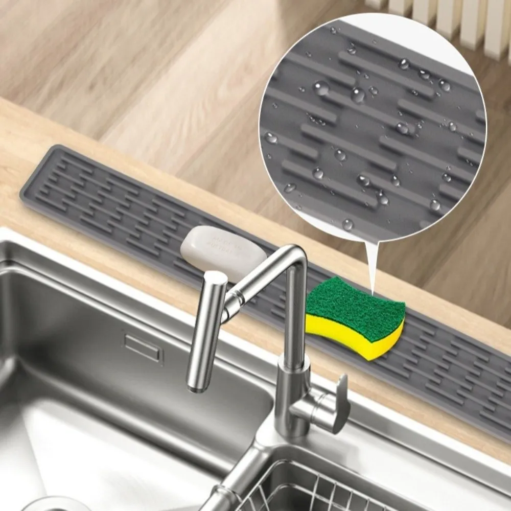 Silicone Tap Washer - Estera de drenaje de silicona antideslizante,