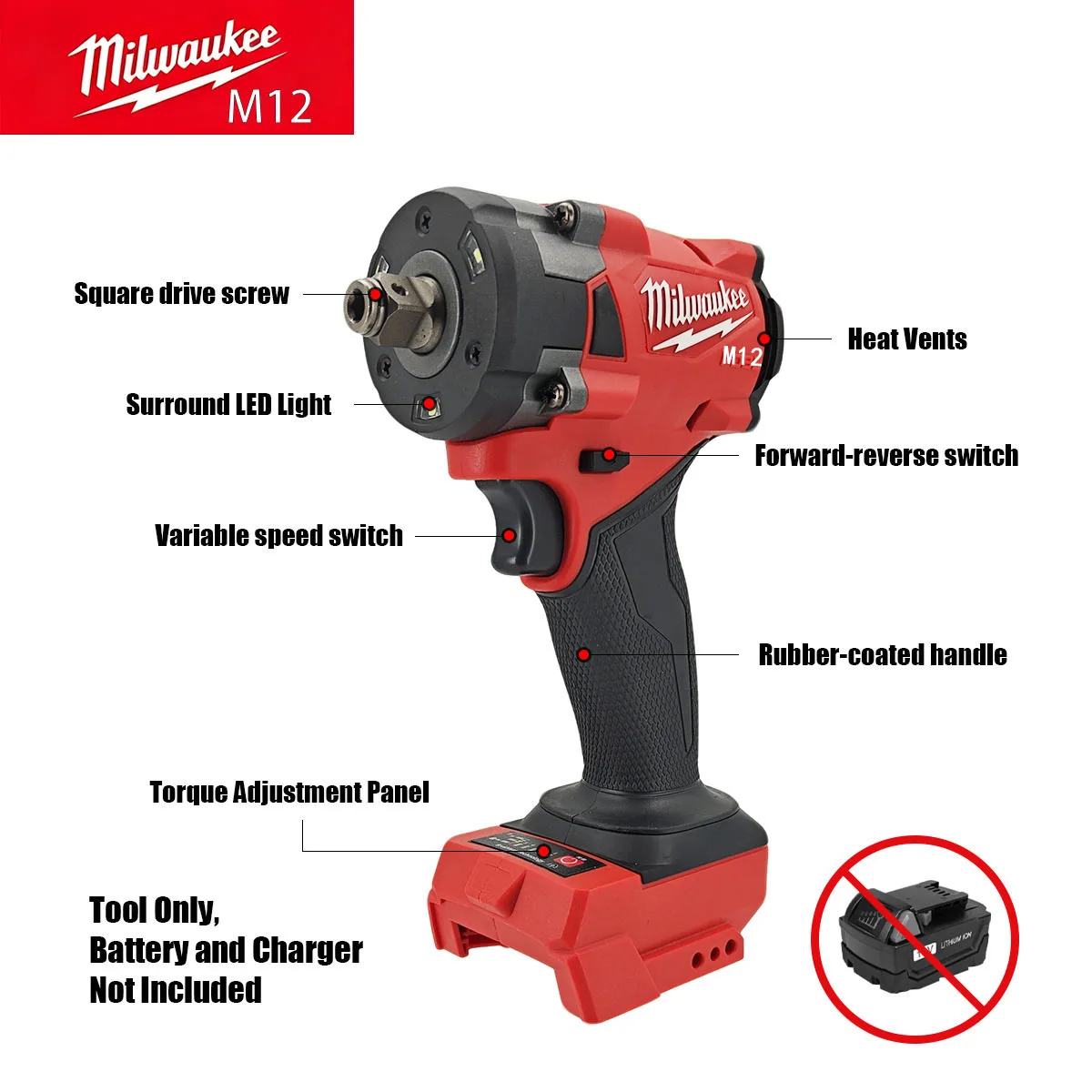 Llave de impacto eléctrica sin - Milwaukee Drill M18 Fuel reseña y precio